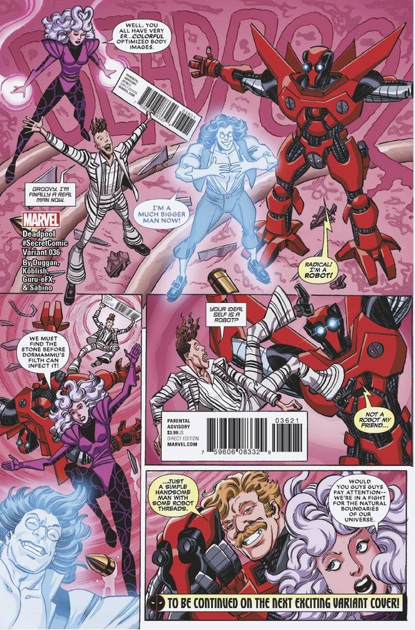 Deadpool #36 (Koblish Secret Comic Variant Se)