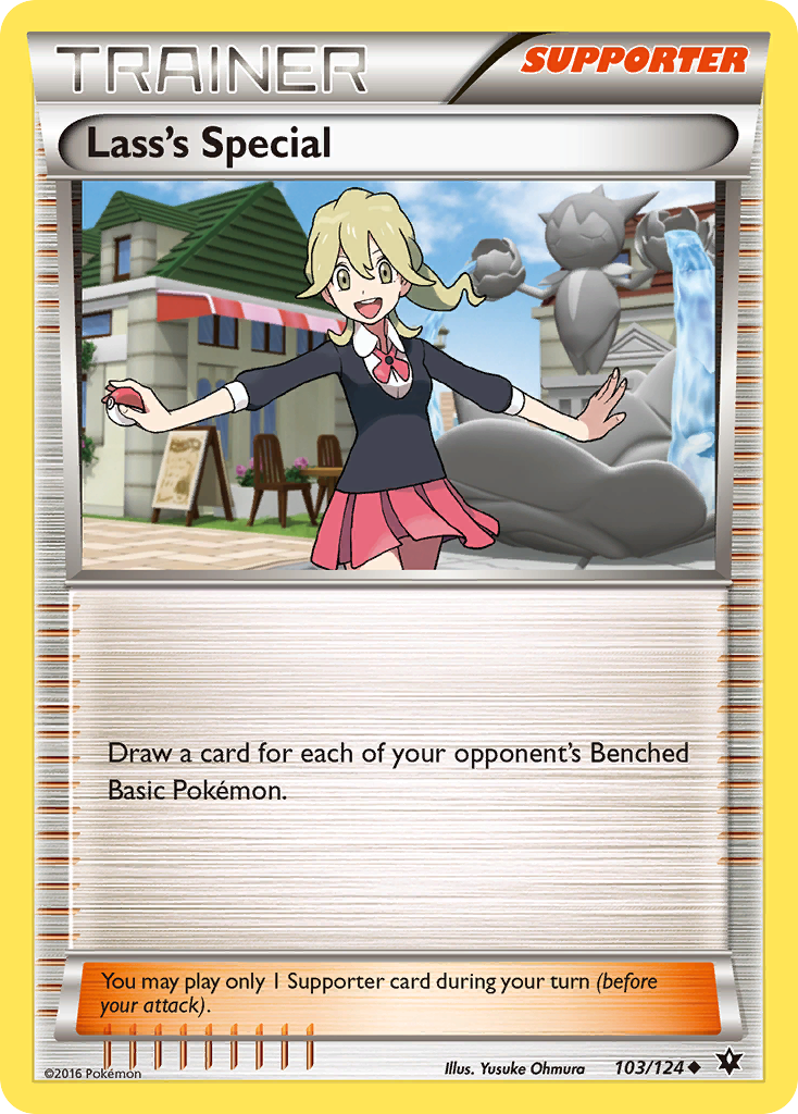 Lass's Special (Trainer: Supporter) (103/124) - Fates Collide Pokémon Card