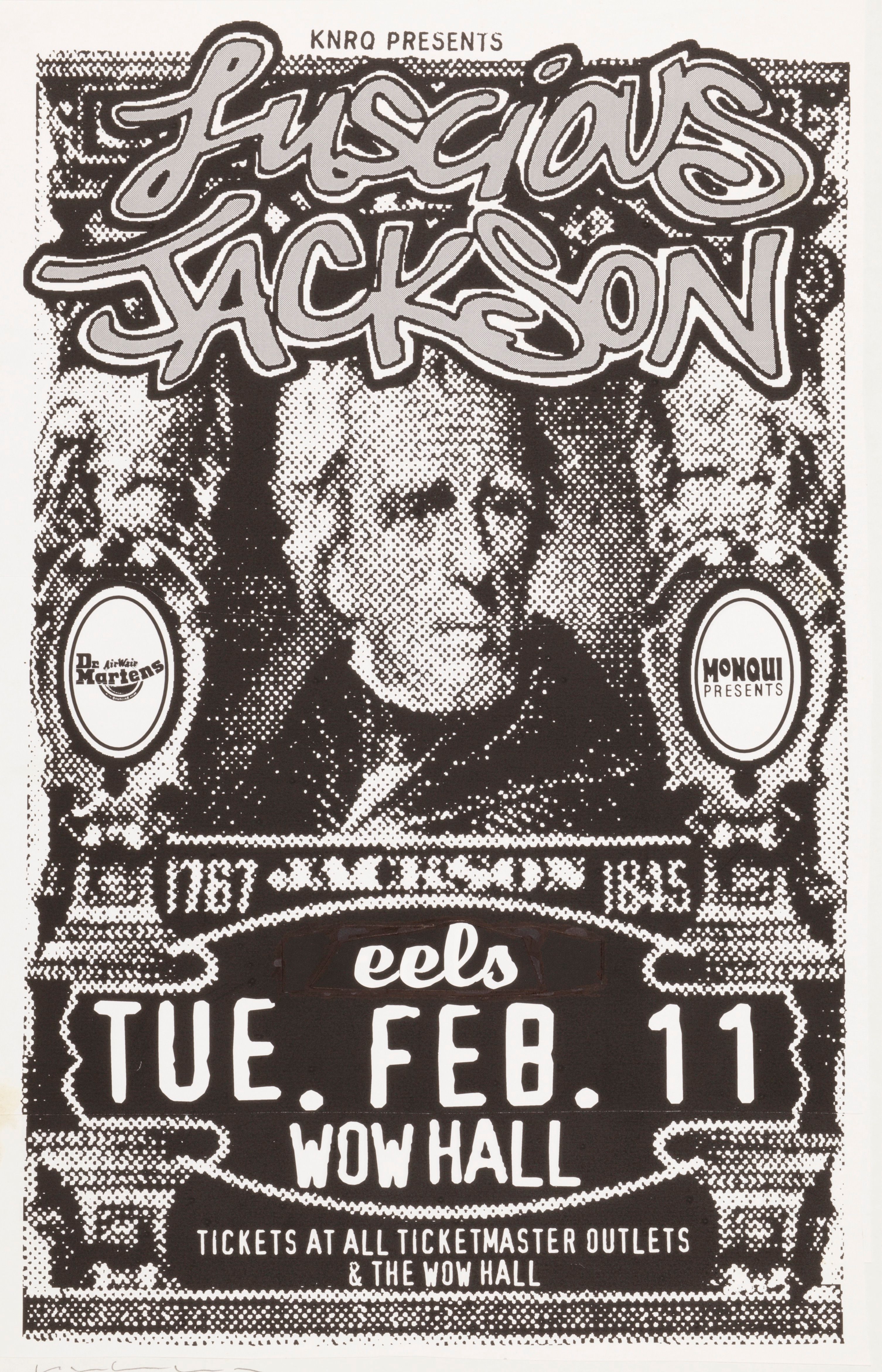 MXP-180.1 Luscious Jackson 1997 Wow Hall  Feb 11 Concert Poster