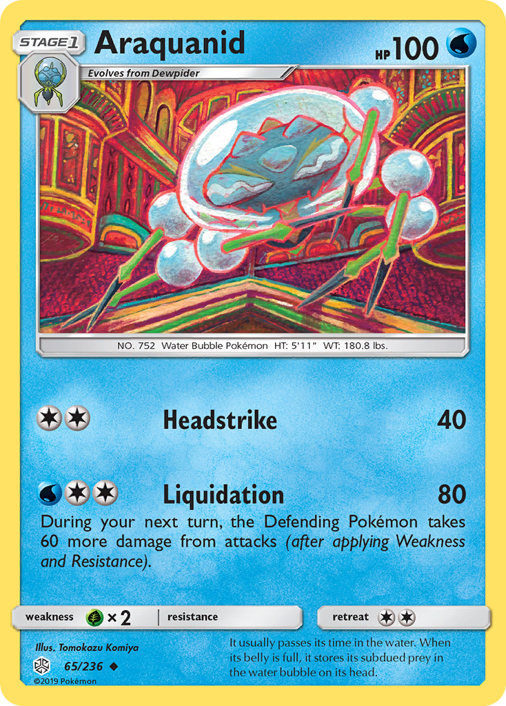 Araquanid (65/236) - Cosmic Eclipse Pokémon Card