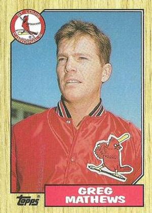 Greg Mathews 1987 Topps #567