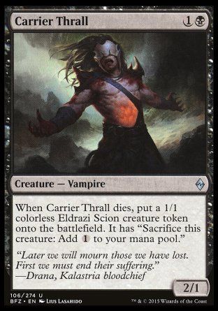 Carrier Thrall (Battle for Zendikar) Trading Card