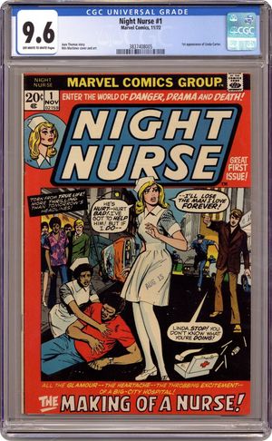 Locker Magnet Night Nurse #1 Comic Book 2" X 3" Fridge Great Nursing Gift! 
