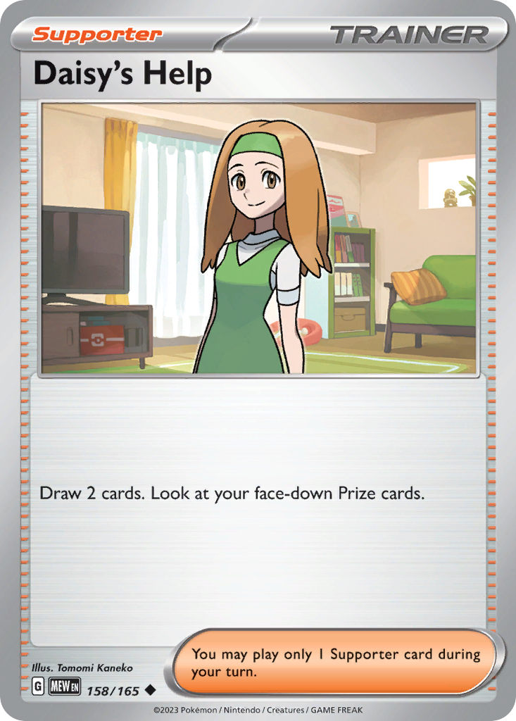 Daisy's Help (Trainer: Supporter) (158/165) - 151 Pokémon Card