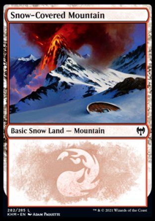 Snow-Covered Mountain (Kaldheim) Trading Card