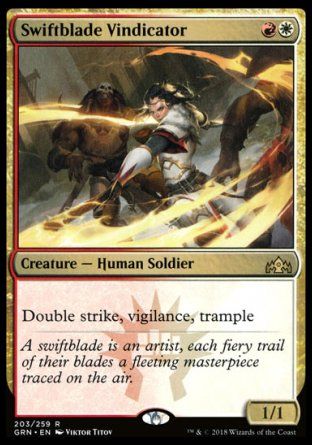 Swiftblade Vindicator (Guilds of Ravnica) Trading Card