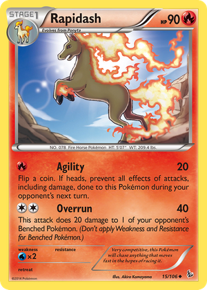 Rapidash (15/106) - Flashfire