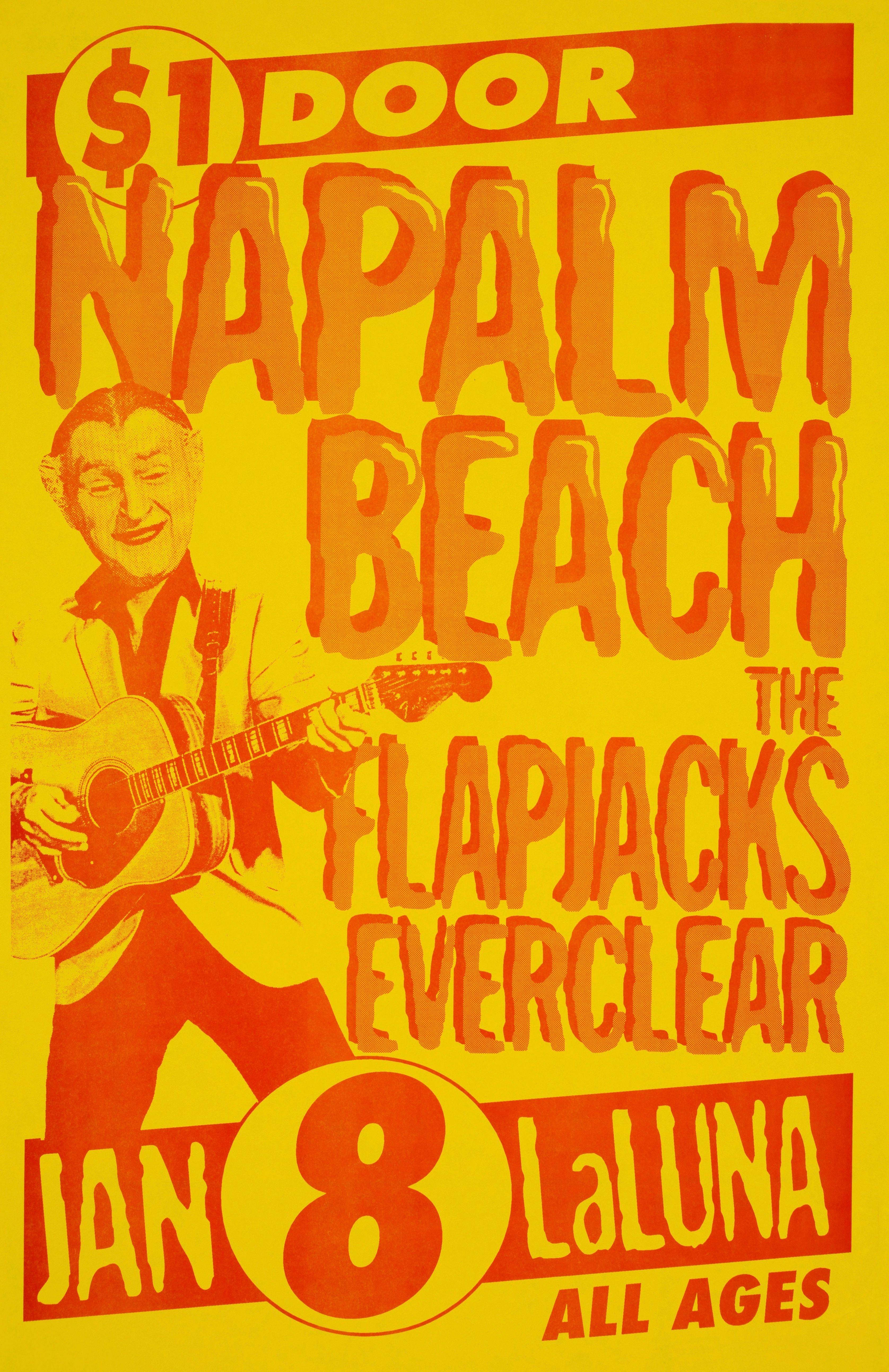 MXP-213.2 Napalm Beach 1997 La Luna  Jan 8 Concert Poster