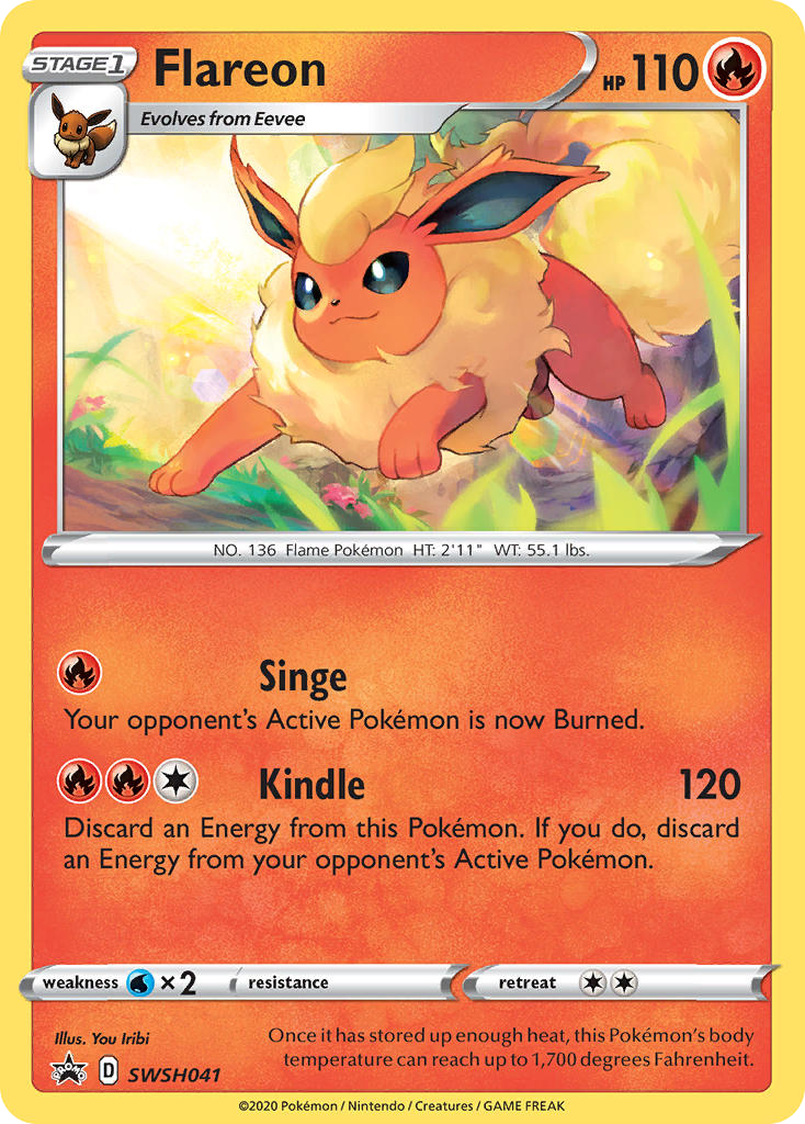 Flareon (SWSH041) - SWSH Black Star Promos Pokémon Card