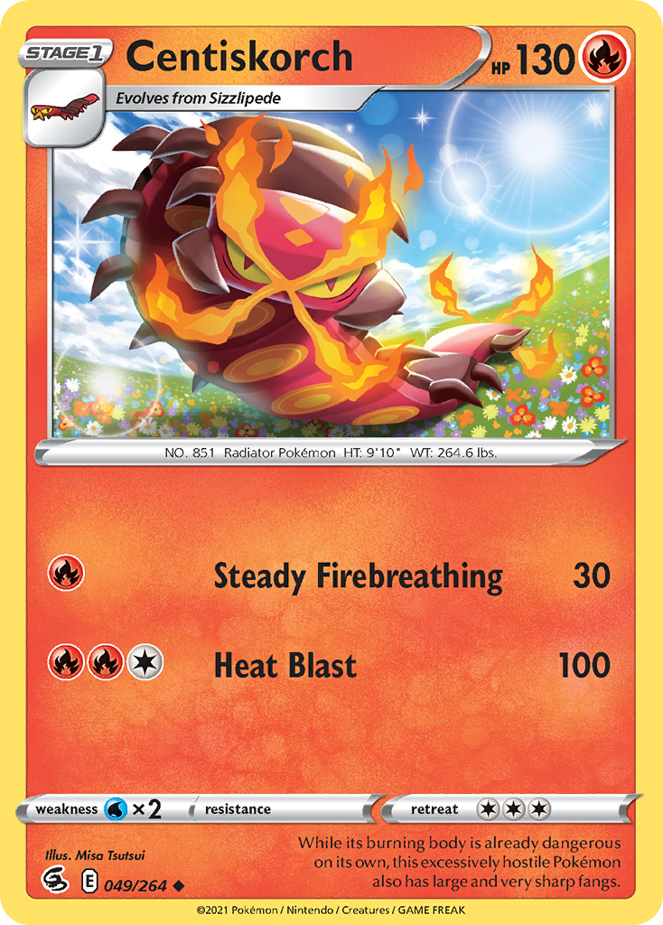 Centiskorch (49/264) - Fusion Strike Pokémon Card