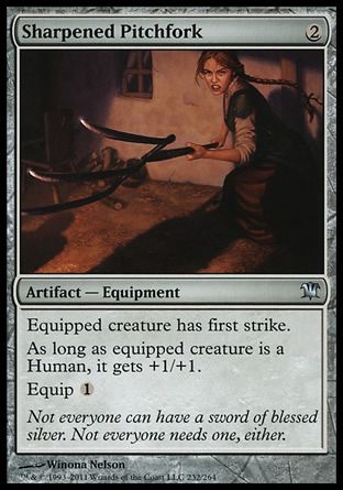 Sharpened Pitchfork (Innistrad) Trading Card