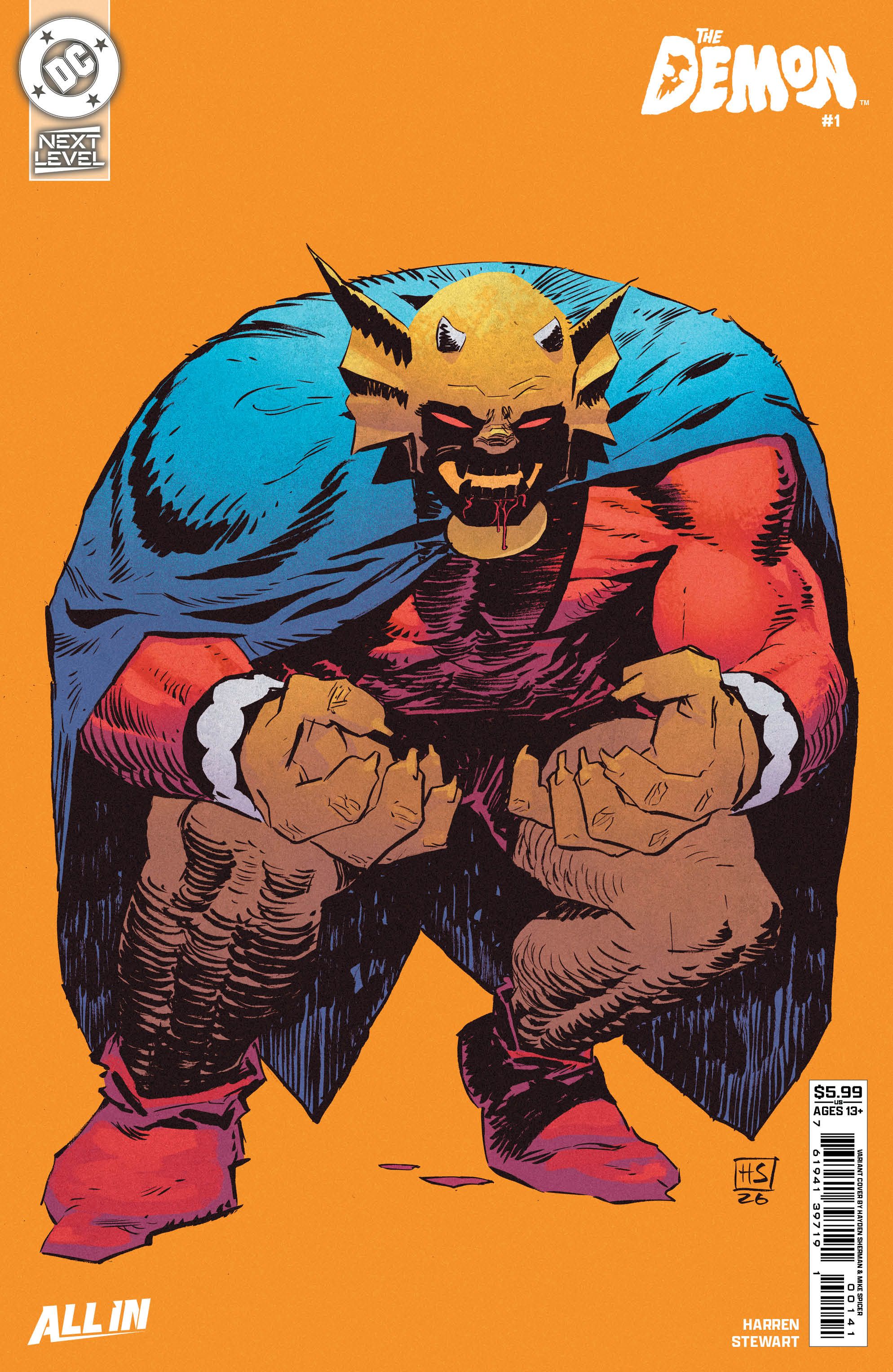 Demon #1 (Cvr D Hayden Sherman Next Level Card Stock Variant) Comic