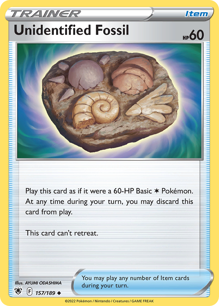 Unidentified Fossil (Trainer: Item) (157/189) - Astral Radiance Pokémon Card