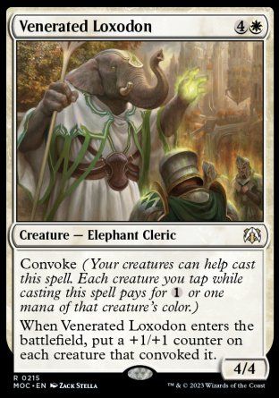 Venerated Loxodon (March of the Machine Commander Decks) Trading Card