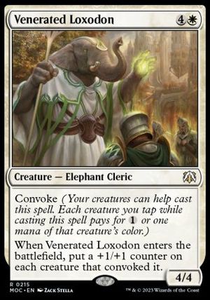 Venerated Loxodon (March of the Machine Commander Decks)