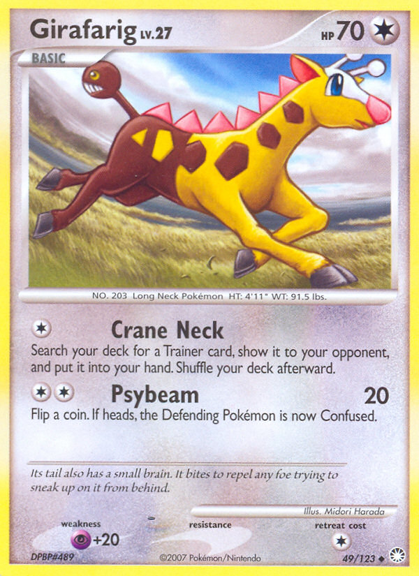 Girafarig (49/123) - Mysterious Treasures Pokémon Card