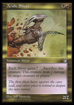 Acidic Sliver (Stronghold) Trading Card