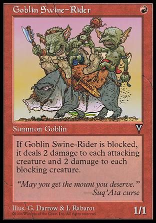 Goblin Swine-Rider (Visions) Trading Card