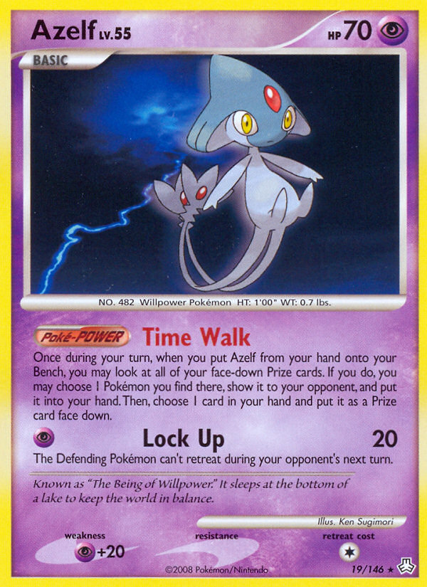 Azelf (19/146) - Legends Awakened Pokémon Card