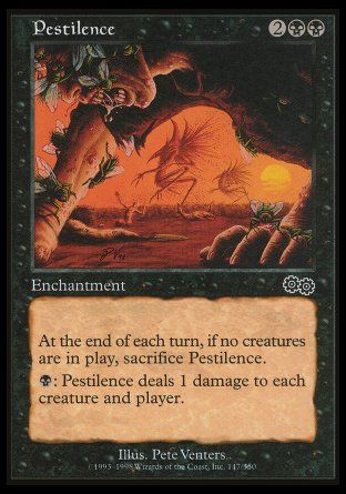 Pestilence (Urza's Saga) Trading Card