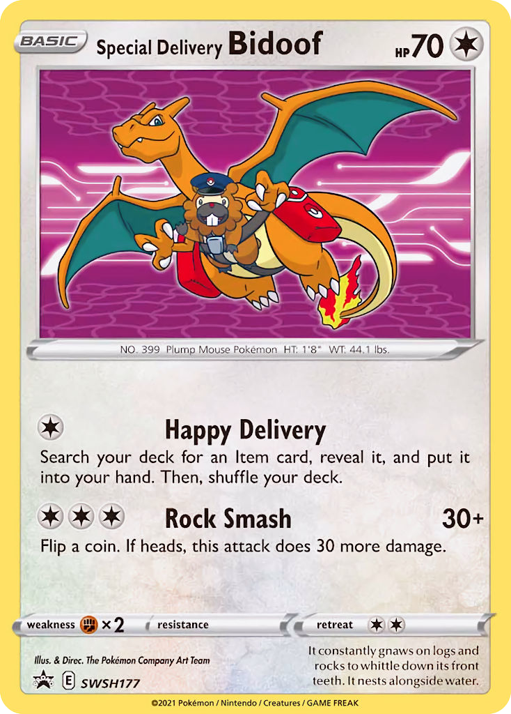 Special Delivery Bidoof (SWSH177) - SWSH Black Star Promos Pokémon Card