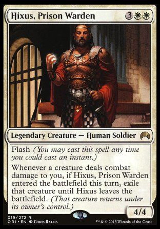 Hixus, Prison Warden (Magic Origins) Trading Card