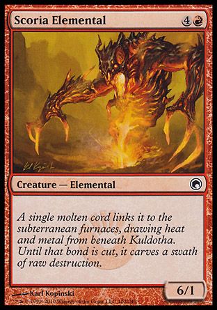 Scoria Elemental (Scars of Mirrodin) Trading Card