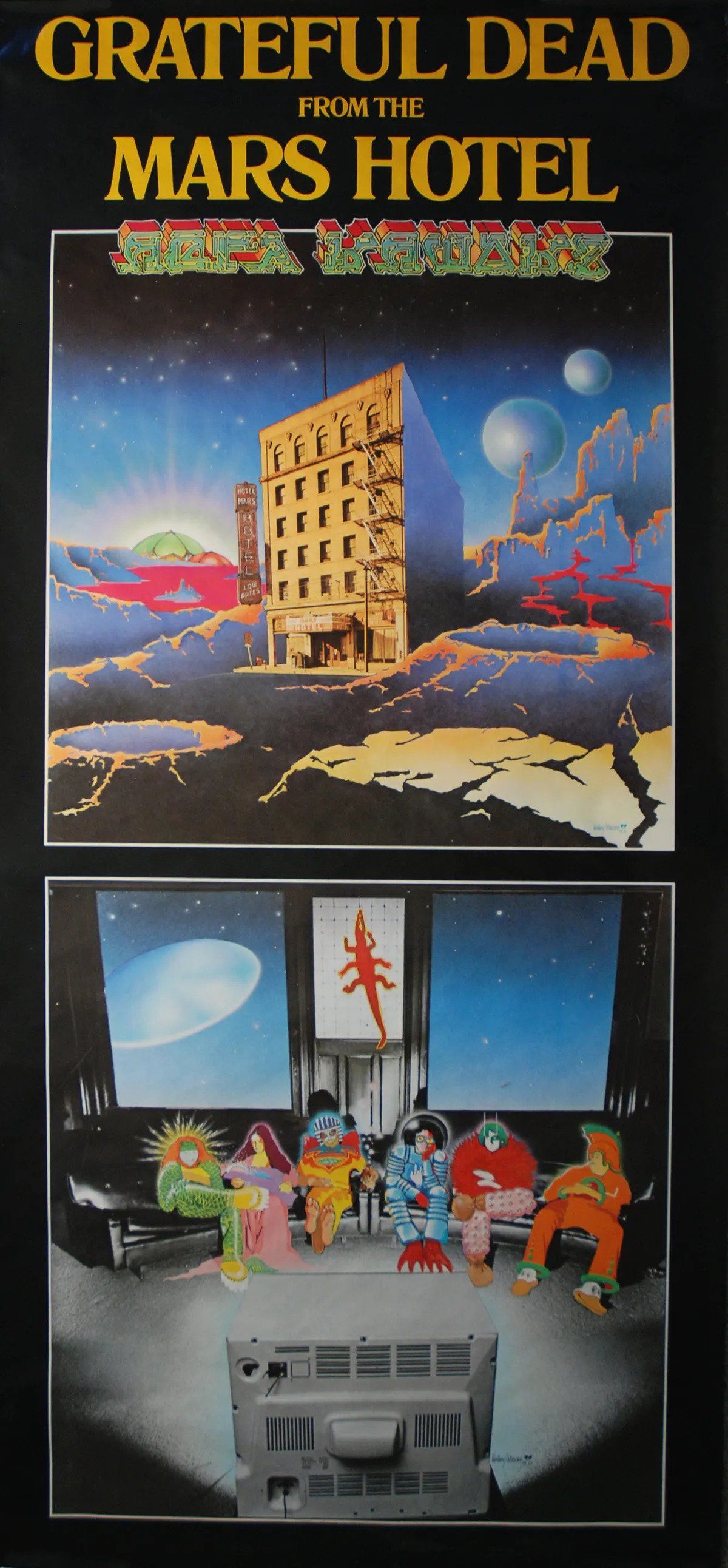 Grateful Dead From the Mars Hotel 1974 Concert Poster