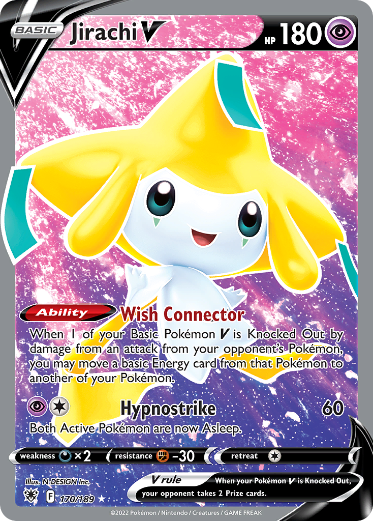 Jirachi V (170/189) - Astral Radiance Pokémon Card