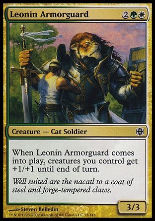 Leonin Armorguard (Alara Reborn) Trading Card