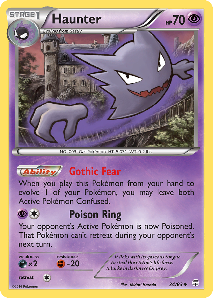 Haunter (34/83) - Generations Pokémon Card