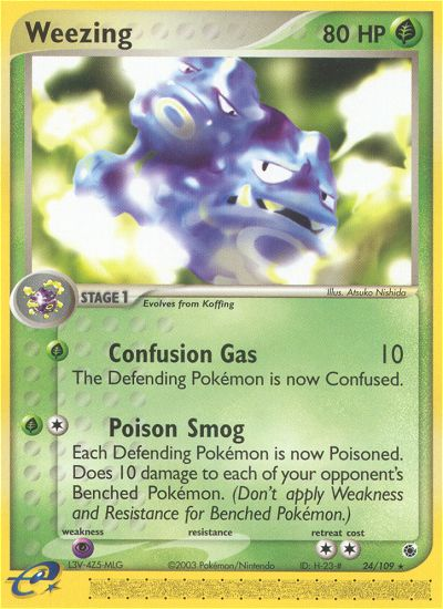 Weezing (24/109) - Ruby & Sapphire Pokémon Card