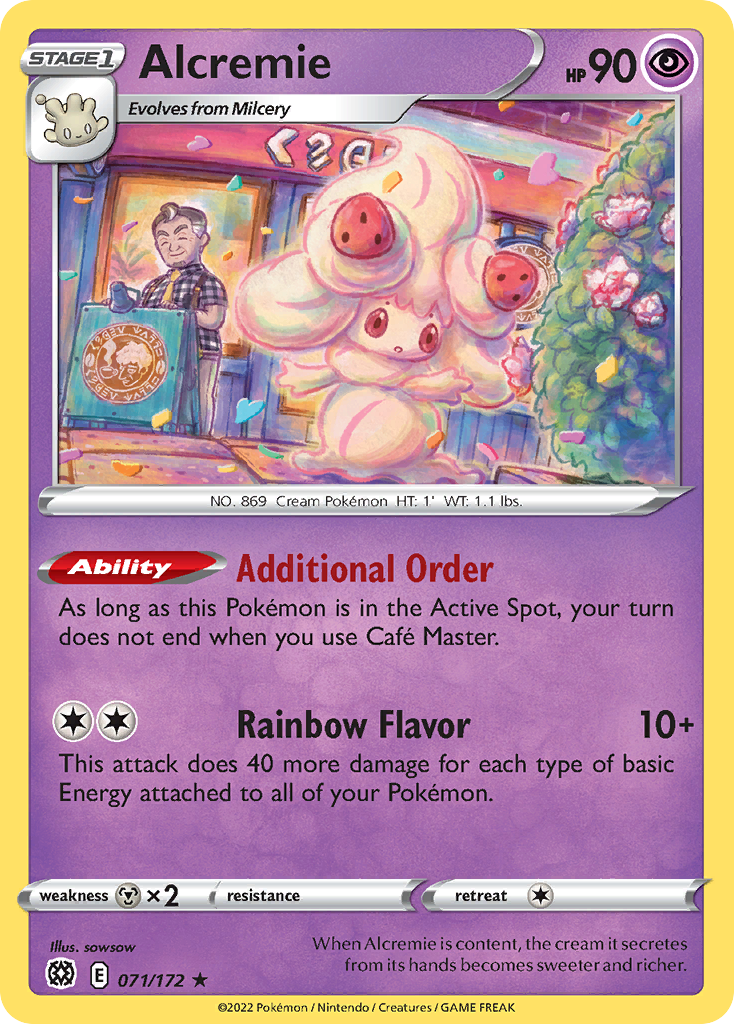 Alcremie (71/172) - Brilliant Stars Pokémon Card