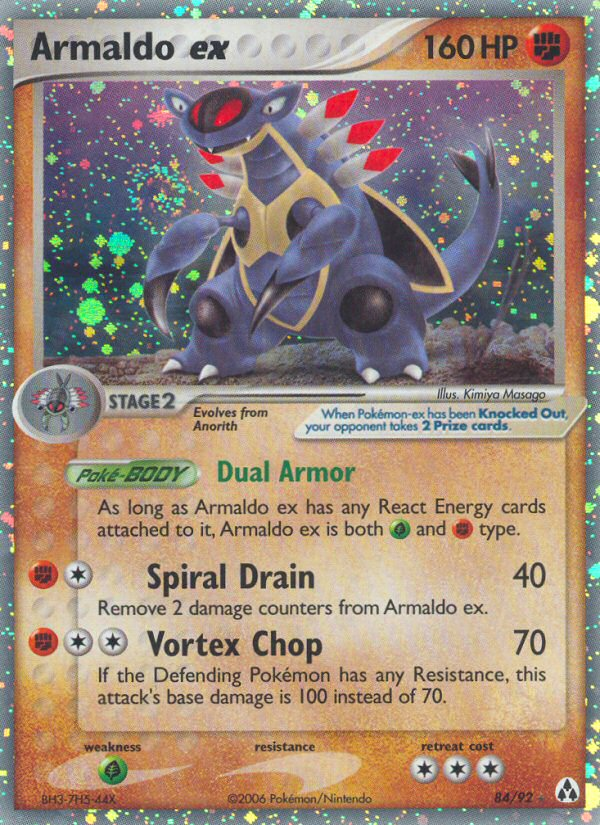 Armaldo ex (84/92) - Legend Maker Pokémon Card