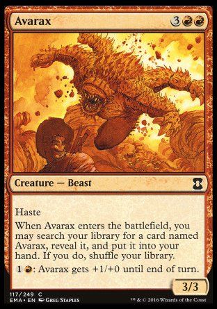 Avarax (Eternal Masters) Trading Card