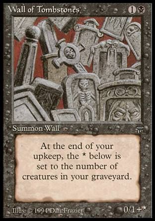 Wall of Tombstones (Legends) Trading Card