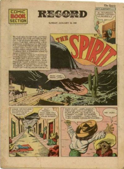 Spirit Section #1/26/1941 Comic