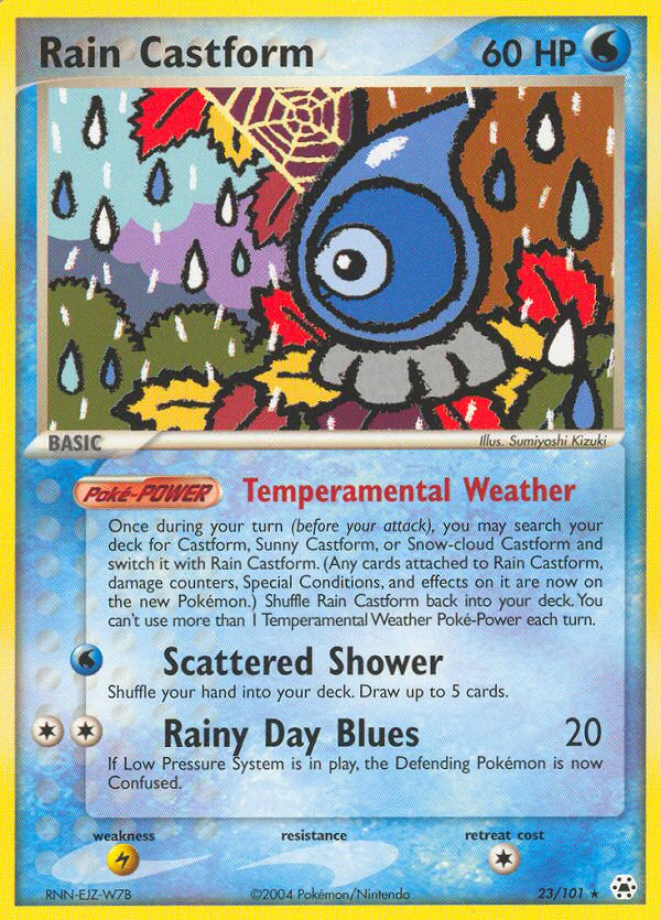 Rain Castform (23/101) - Hidden Legends Pokémon Card