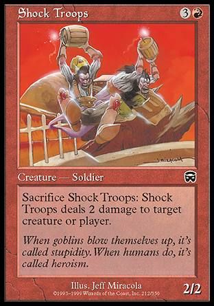 Shock Troops (Mercadian Masques) Trading Card