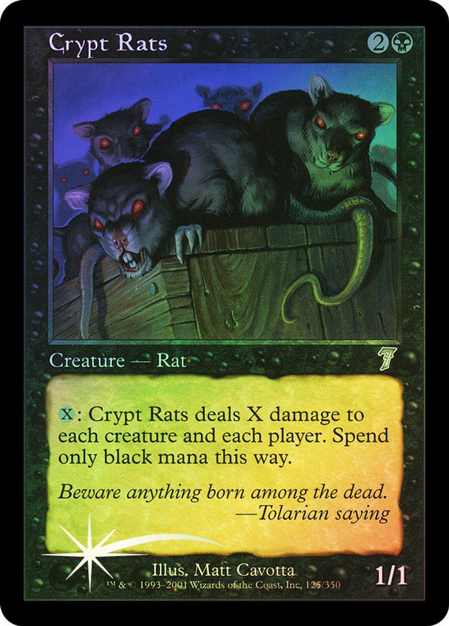 Crypt Rats (7th Edition - Foil) Trading Card