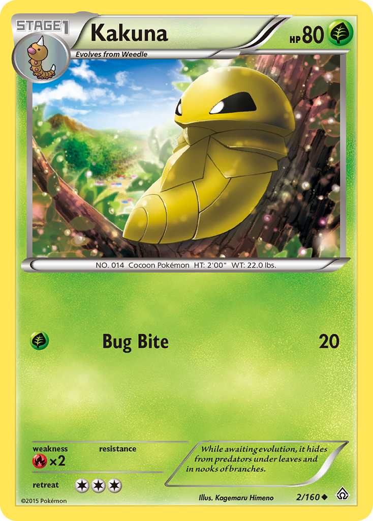 Kakuna (2/160) - Primal Clash Pokémon Card