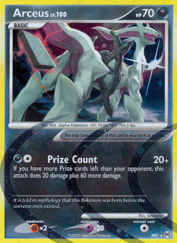 Arceus (AR1) - Arceus Pokémon Card