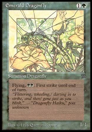 Emerald Dragonfly (Legends) Trading Card