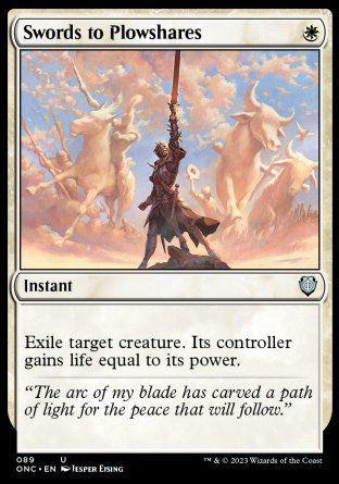 Swords to Plowshares (Phyrexia: All Will Be One Commander Decks) Trading Card