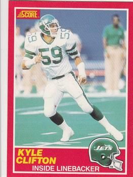 Kyle Clifton 1989 Score #163 Sports Card
