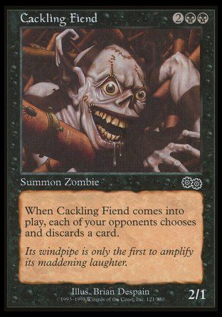 Cackling Fiend (Urza's Saga) Trading Card