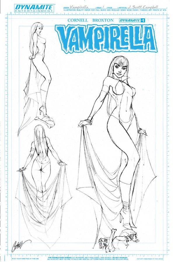 Vampirella #1 (Campbell Art Board Variant)