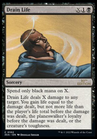 Drain Life (Magic 30th Anniversary Edition) Trading Card