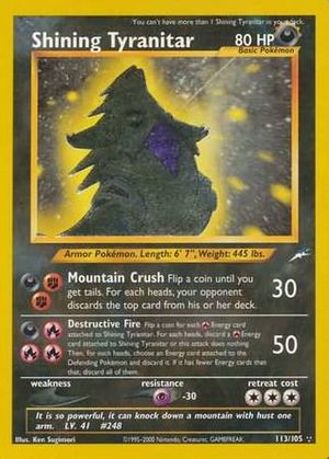 Shining Tyranitar (113/105) - Neo Destiny (Unlimited)