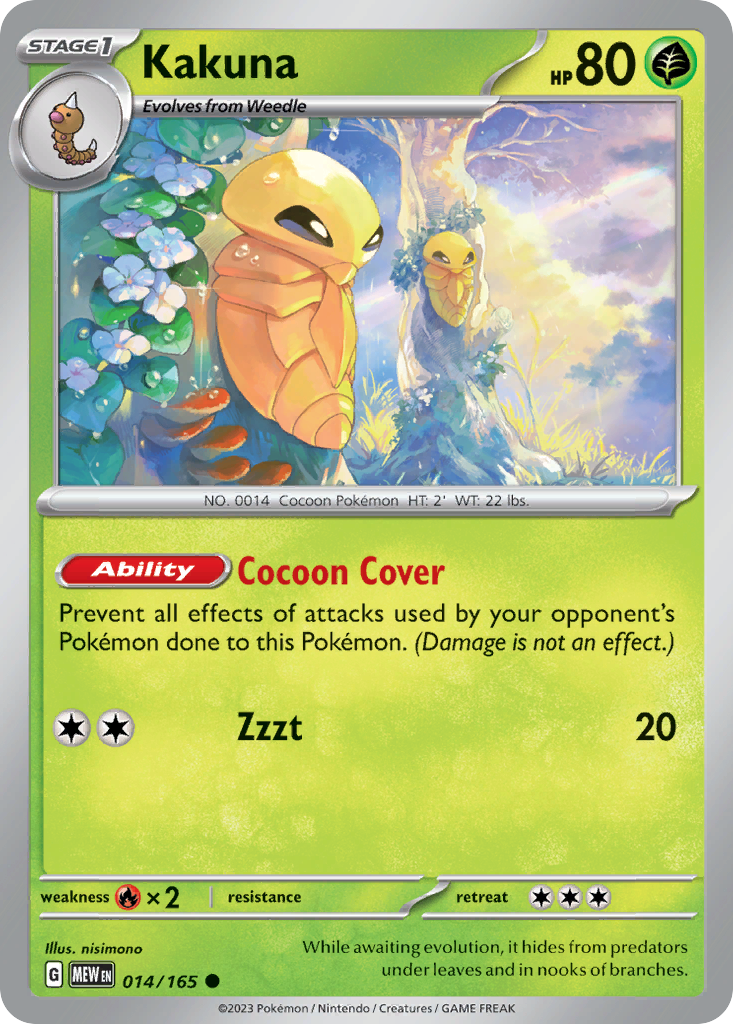 Kakuna (14/165) - 151 Pokémon Card